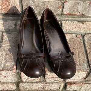 Unlisted Women's Dark Brown Heels with Buckle